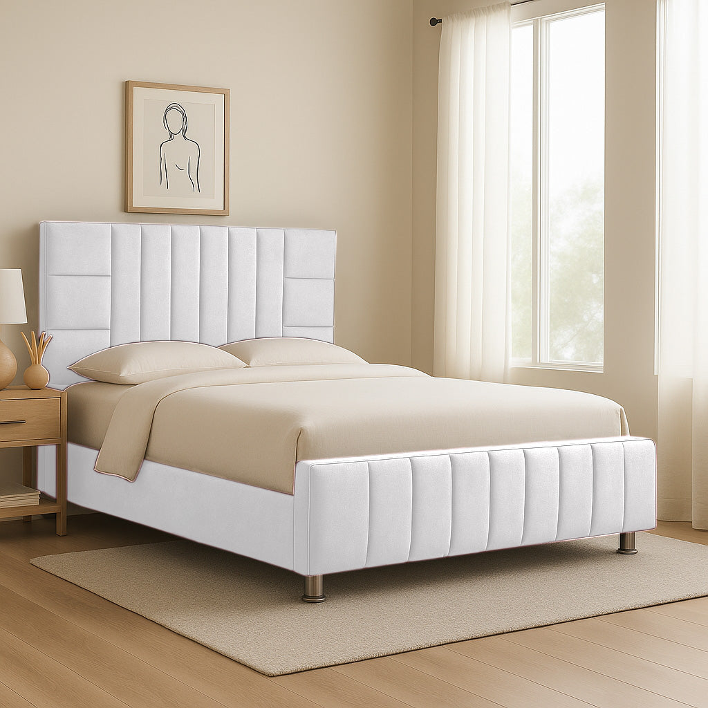 Cama King Fiora Blanco