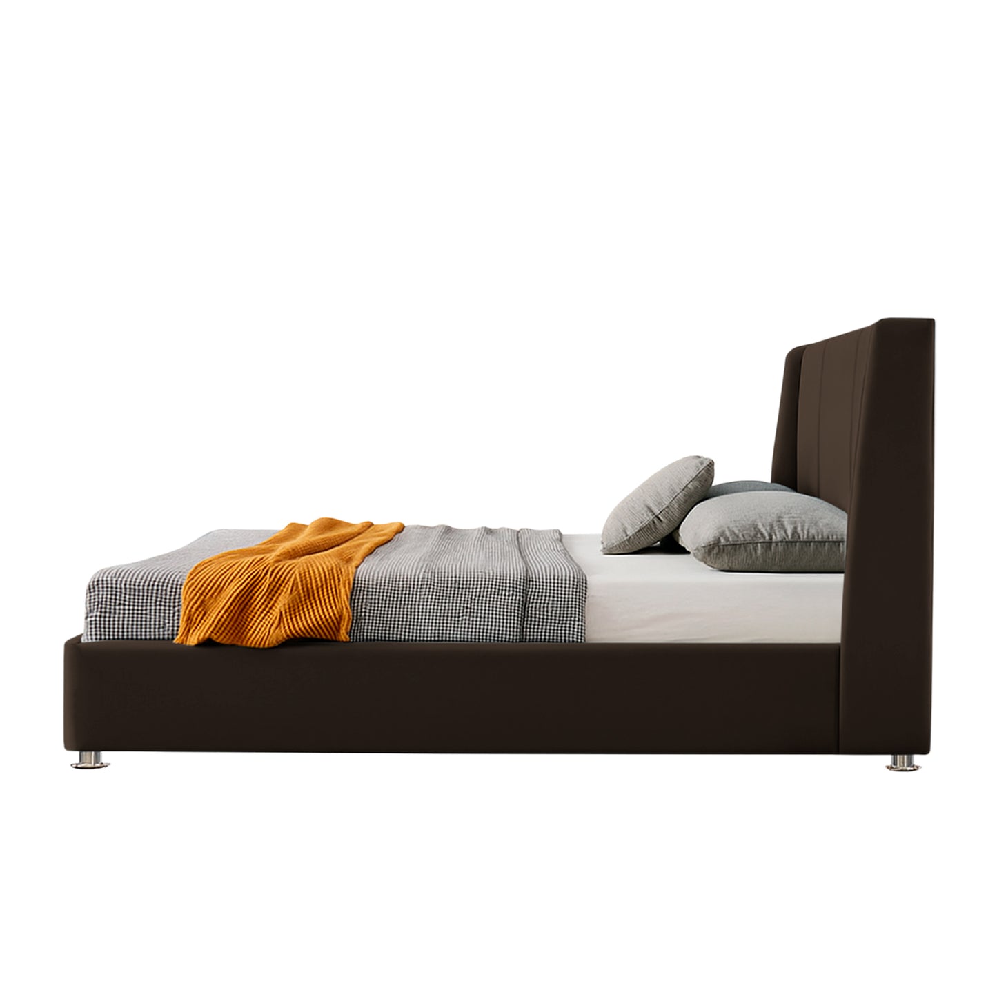 Base Cama Con Espaldar Queen Mousai Cafe