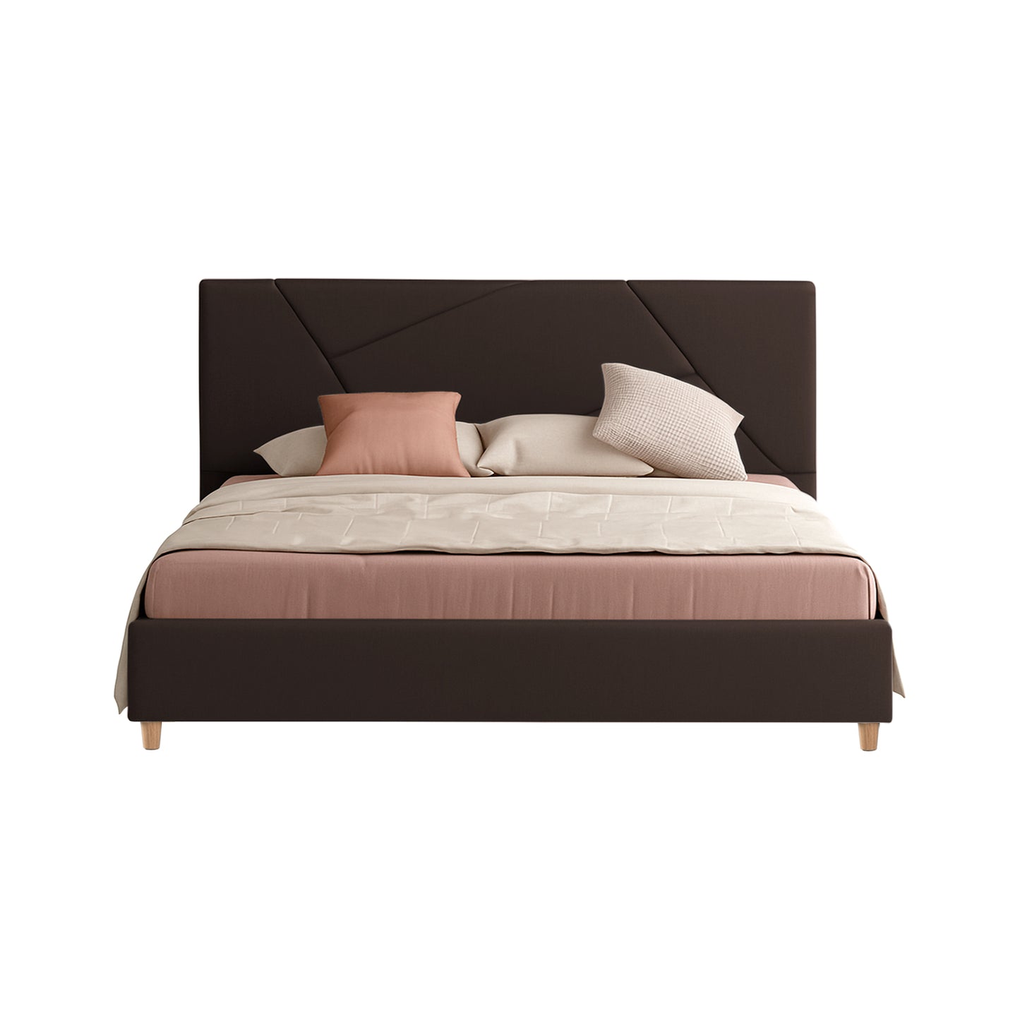 Base Cama Con Espaldar King Hampton Cafe