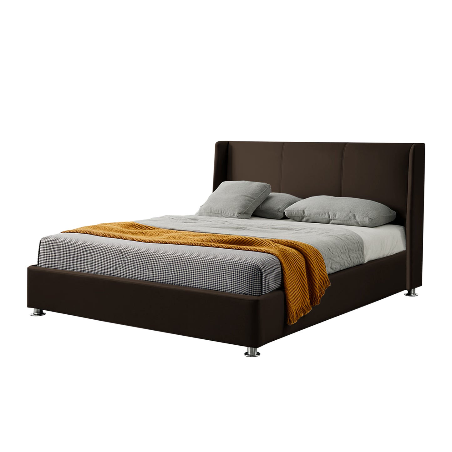 Base Cama Con Espaldar Queen Mousai Cafe