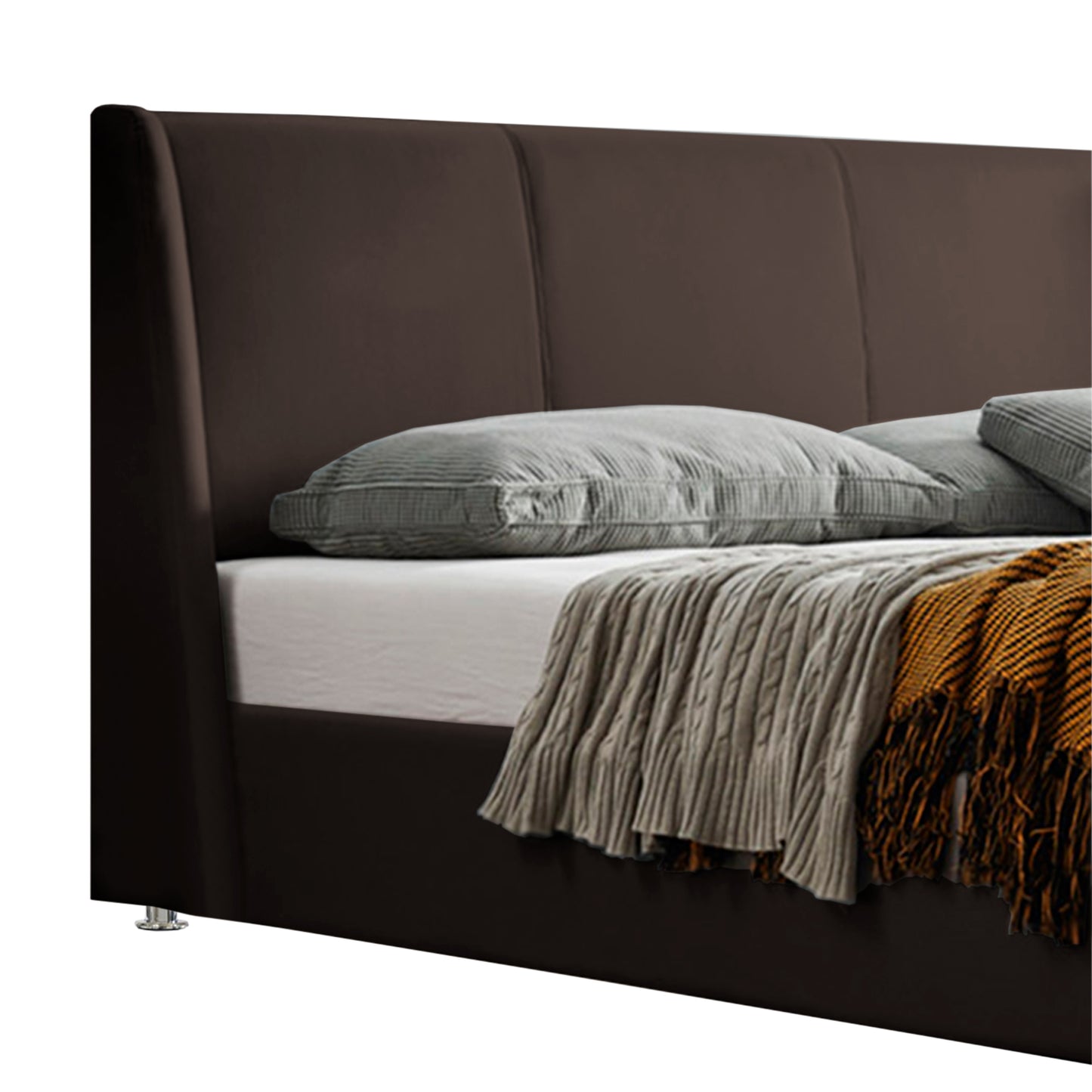 Base Cama Con Espaldar Queen Mousai Cafe