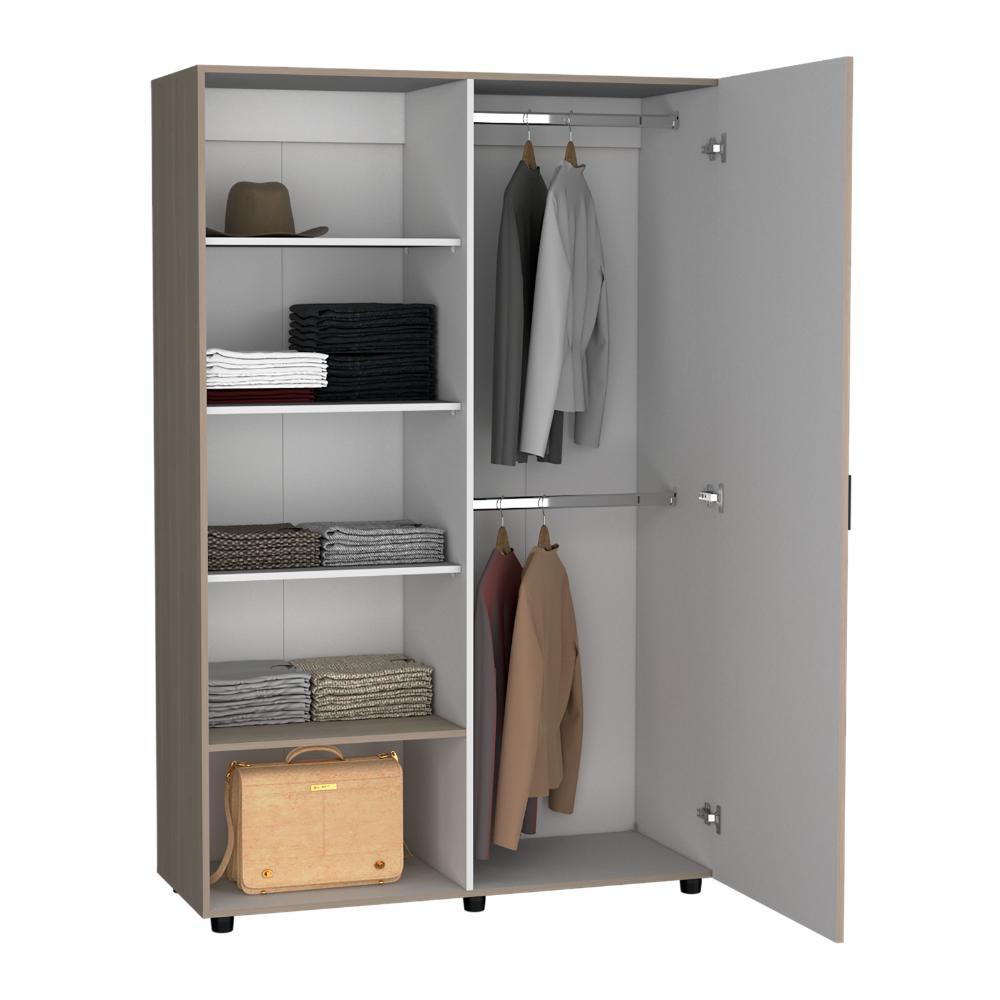 Closet Eco 120 (2C) Burdelo/Blanco+Bla