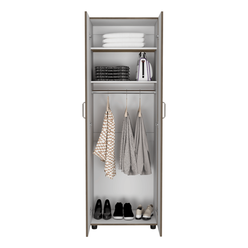 Closet Arenha Nogal Y Blanco