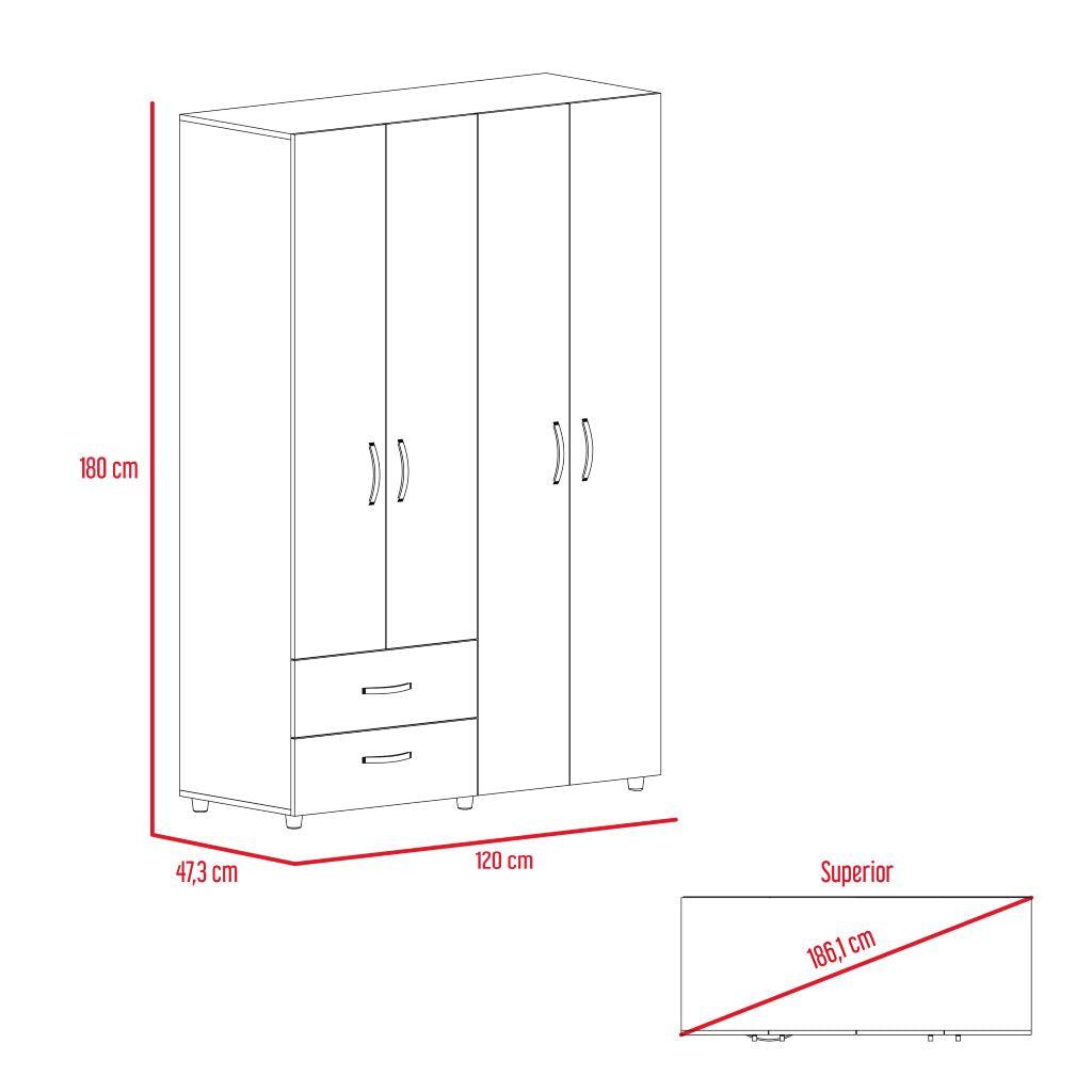 Closet Melure Nogal Y Rovere