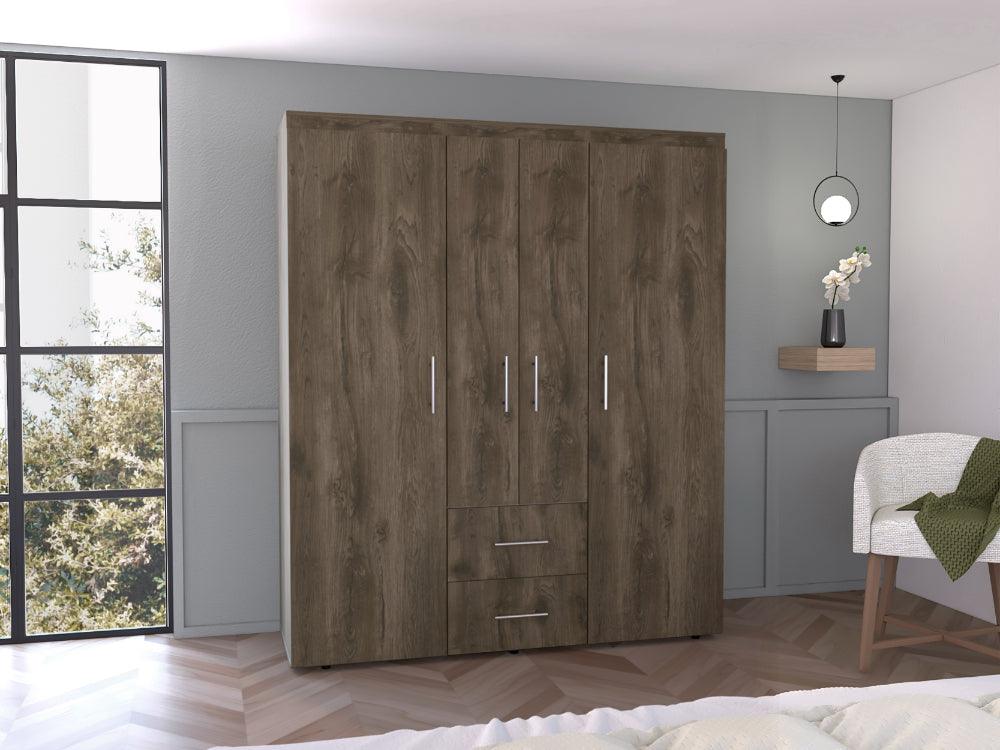 Closet Quenari Nogal Y Blanco