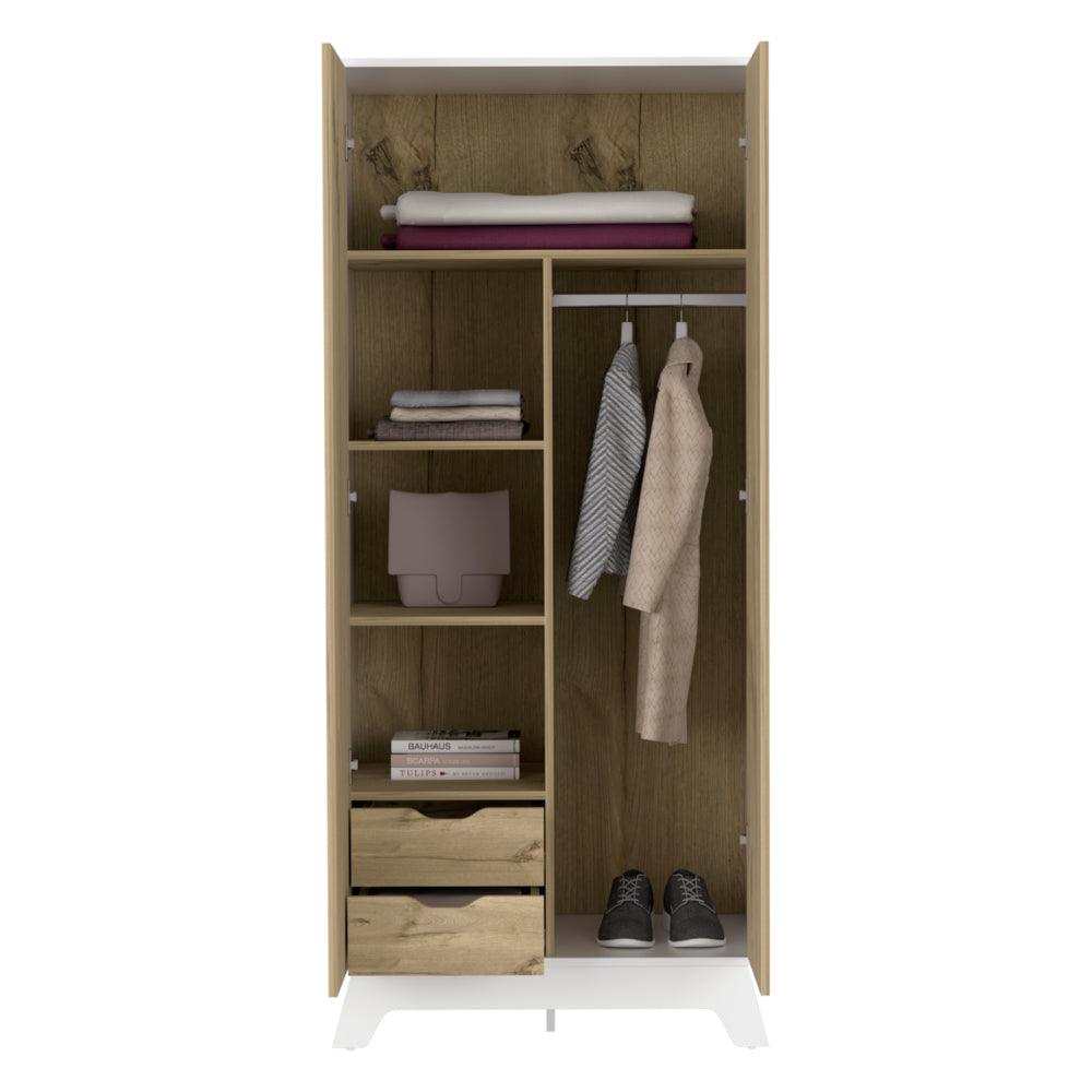 Closet Z81 Ulmari 180 Blanco Y Duna