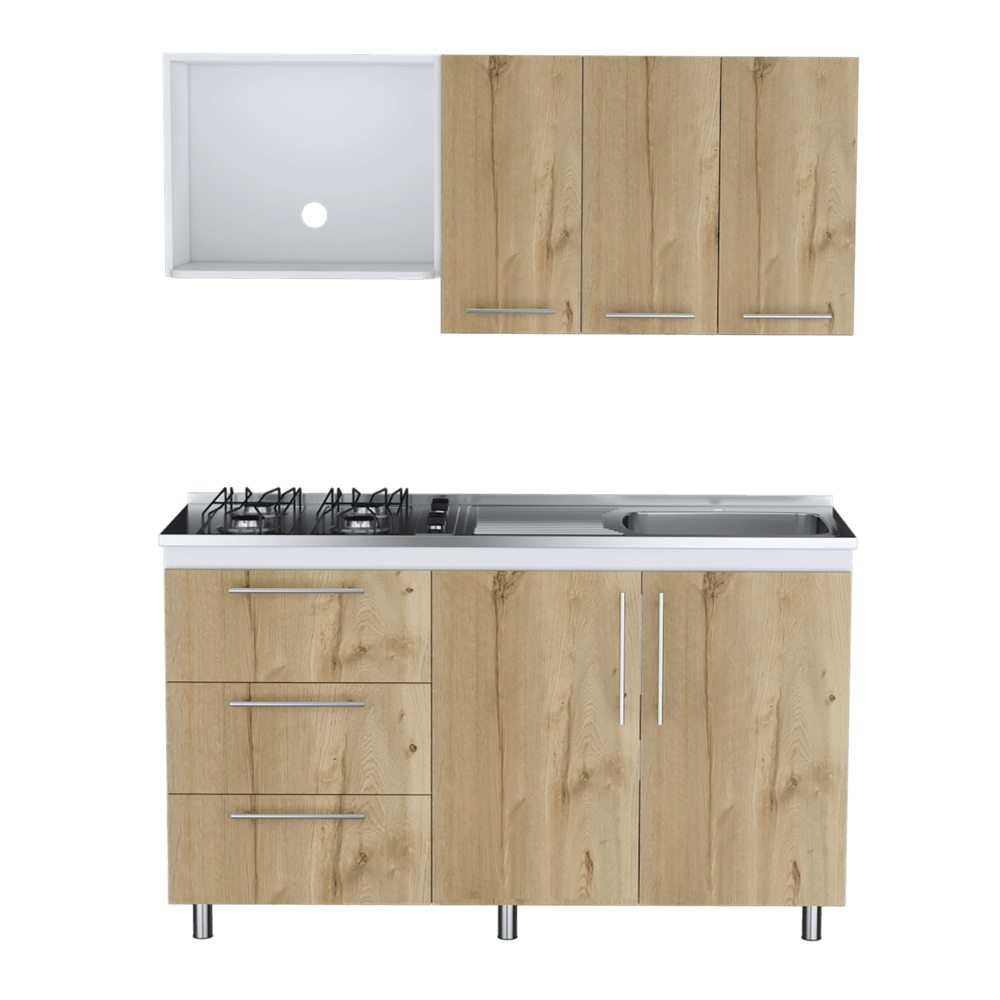 Cocina Integral Zareni Blanco Duna Con Meson Derecho