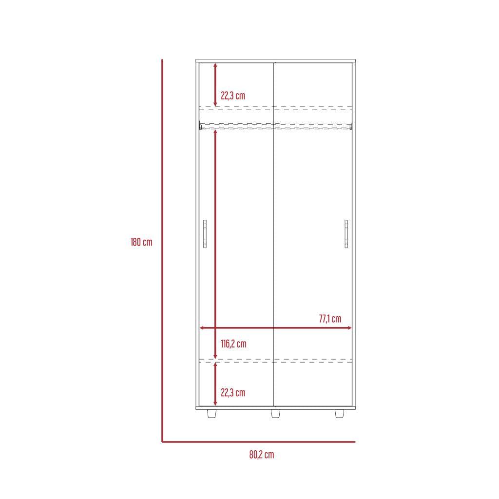 Closet Rofel Chocolate Y Blanco