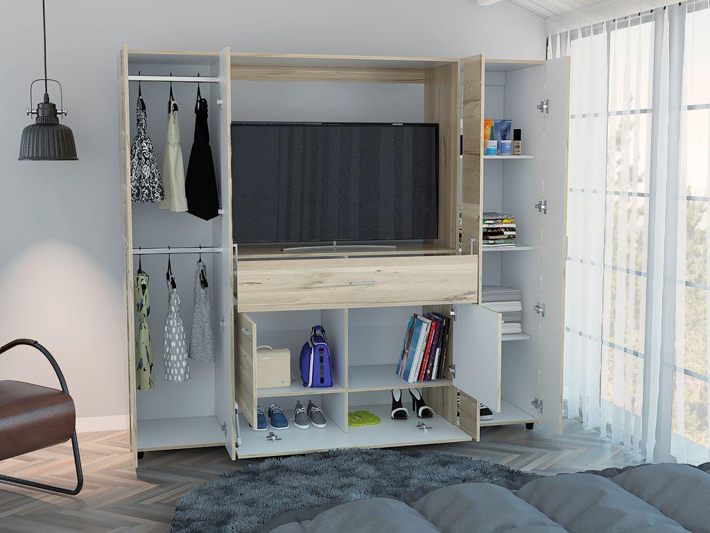 Closet Menile Z 180 Duna Y Blanco