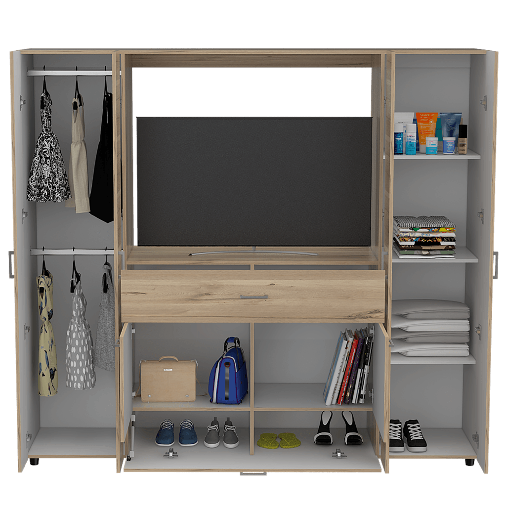 Closet Menile Z 180 Duna Y Blanco