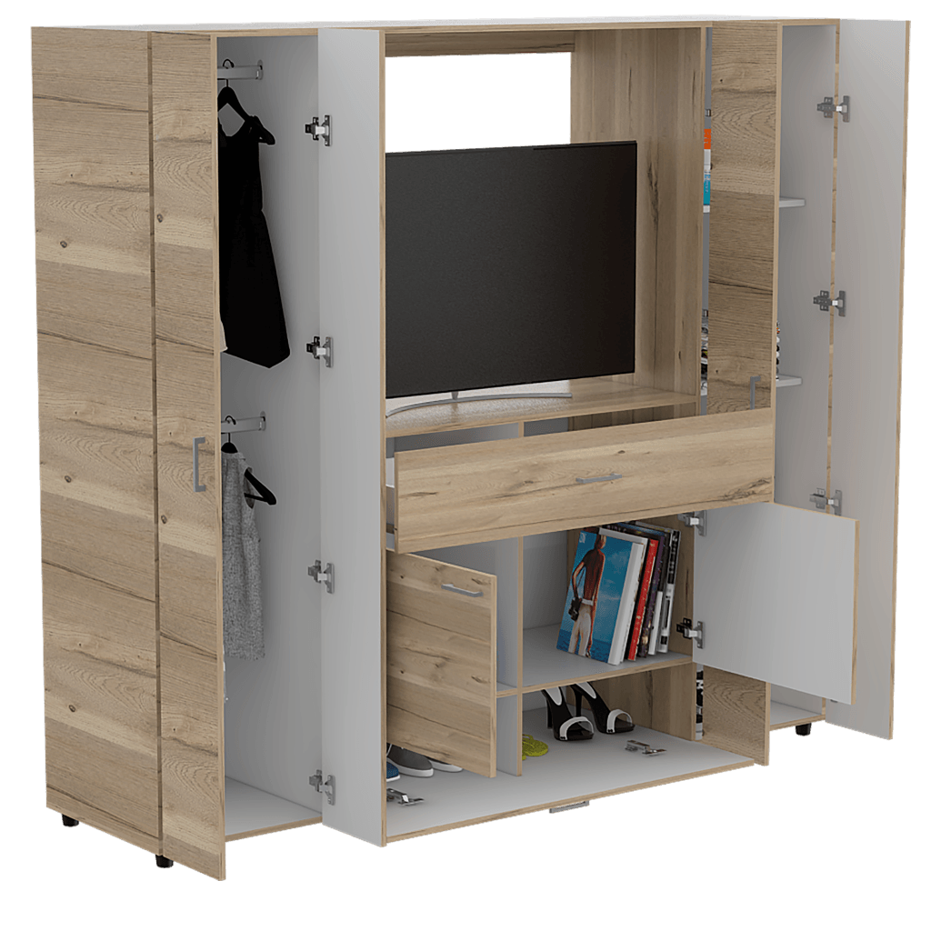 Closet Menile Z 180 Duna Y Blanco