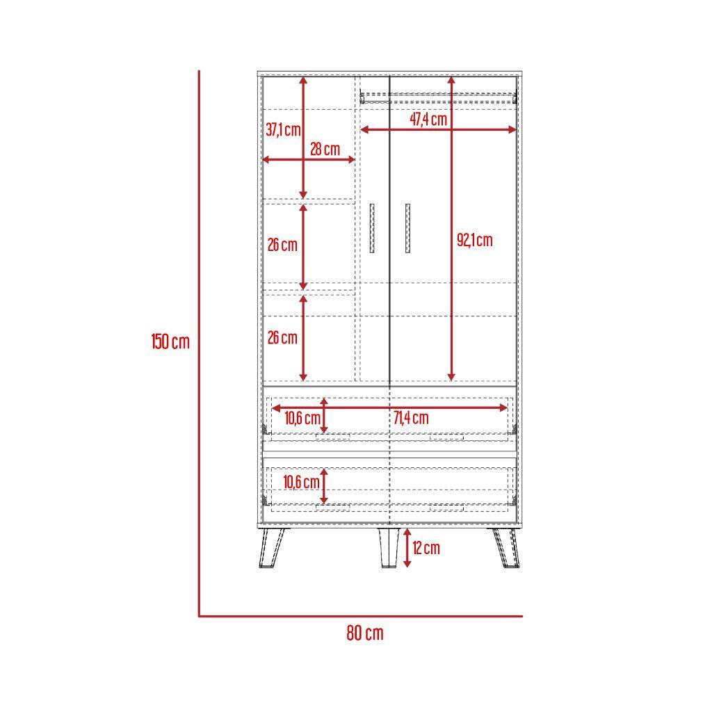 Closet Calif Z-80 Duna Y Blanco