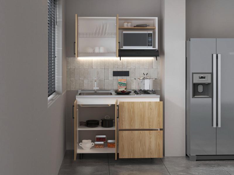 Cocina 120 Silari Meson Izq Eu Blanco