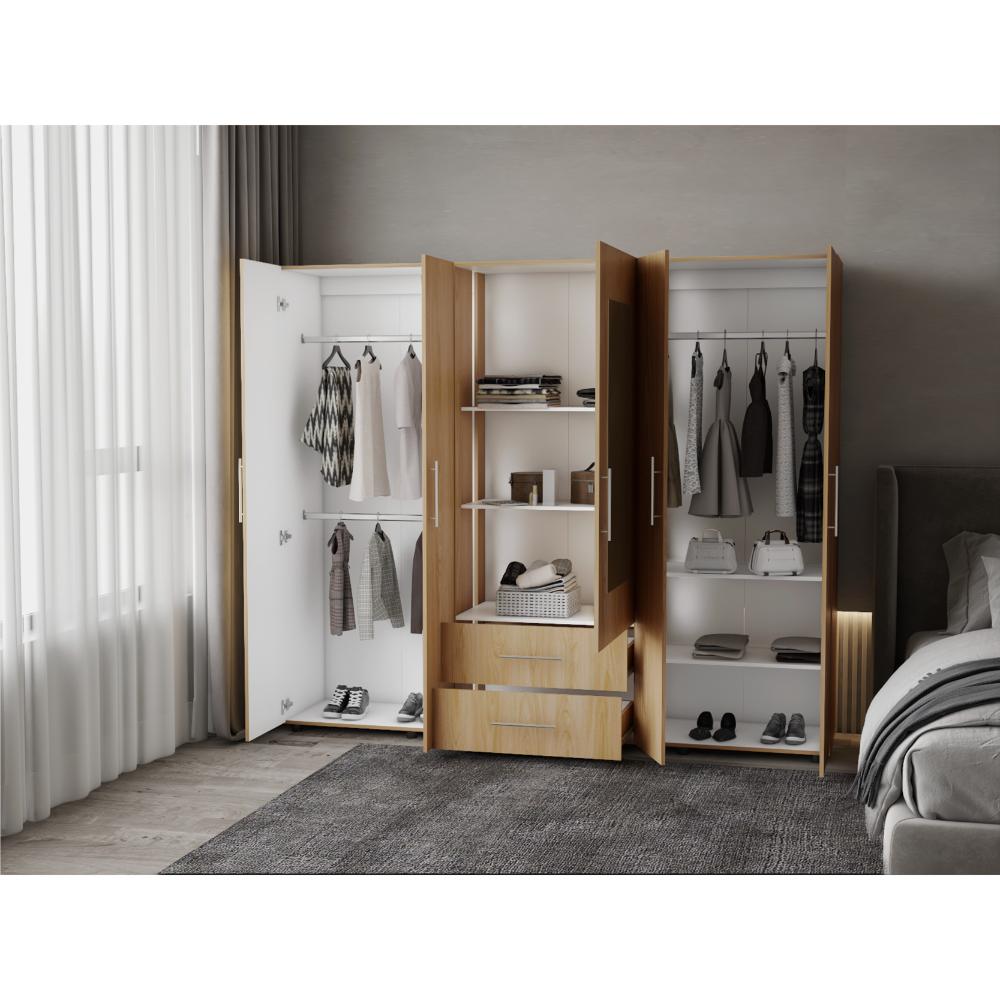 Closet Silari Espejo Eu Blanco Mqz