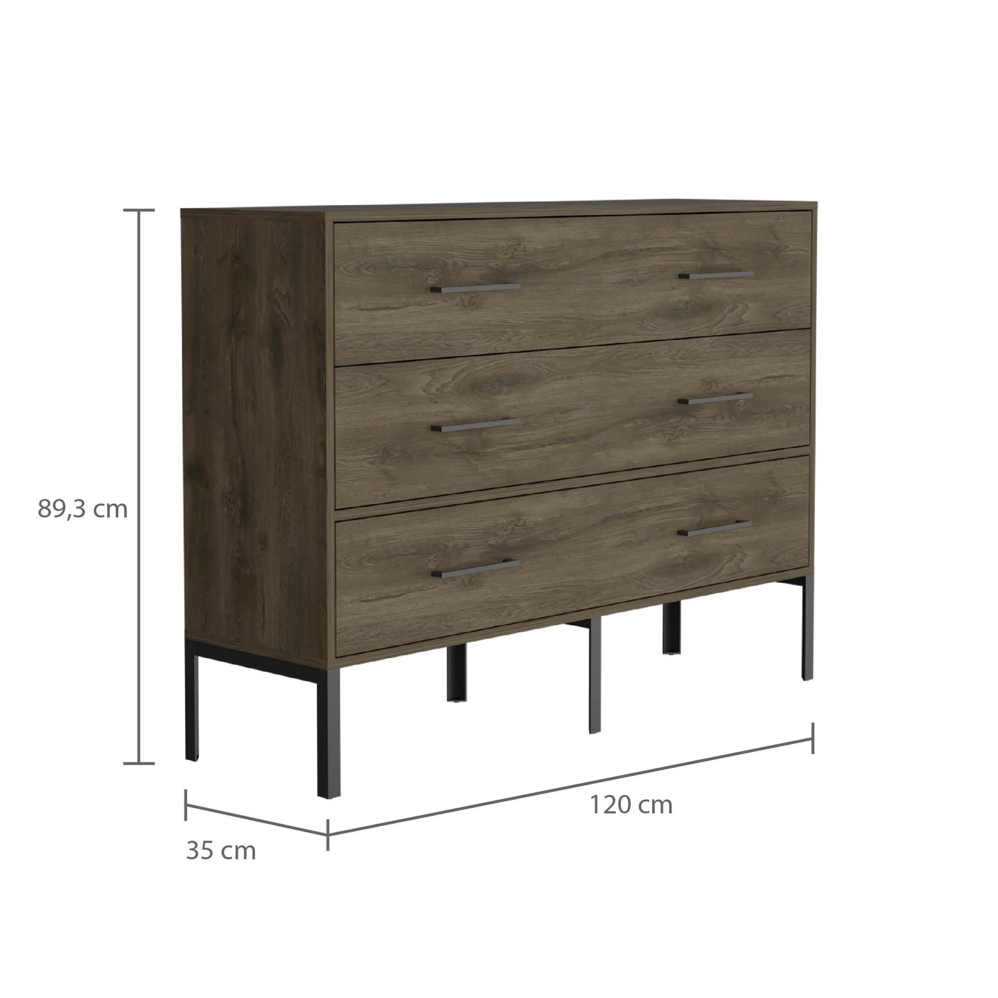 Comoda Doble Lioren S Cajones Bellota