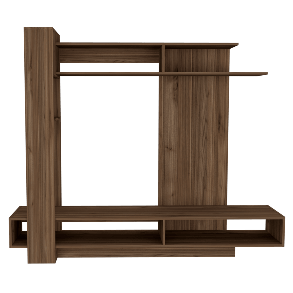 Mesa Para Tv Minava Castaño Para Tv De 65"