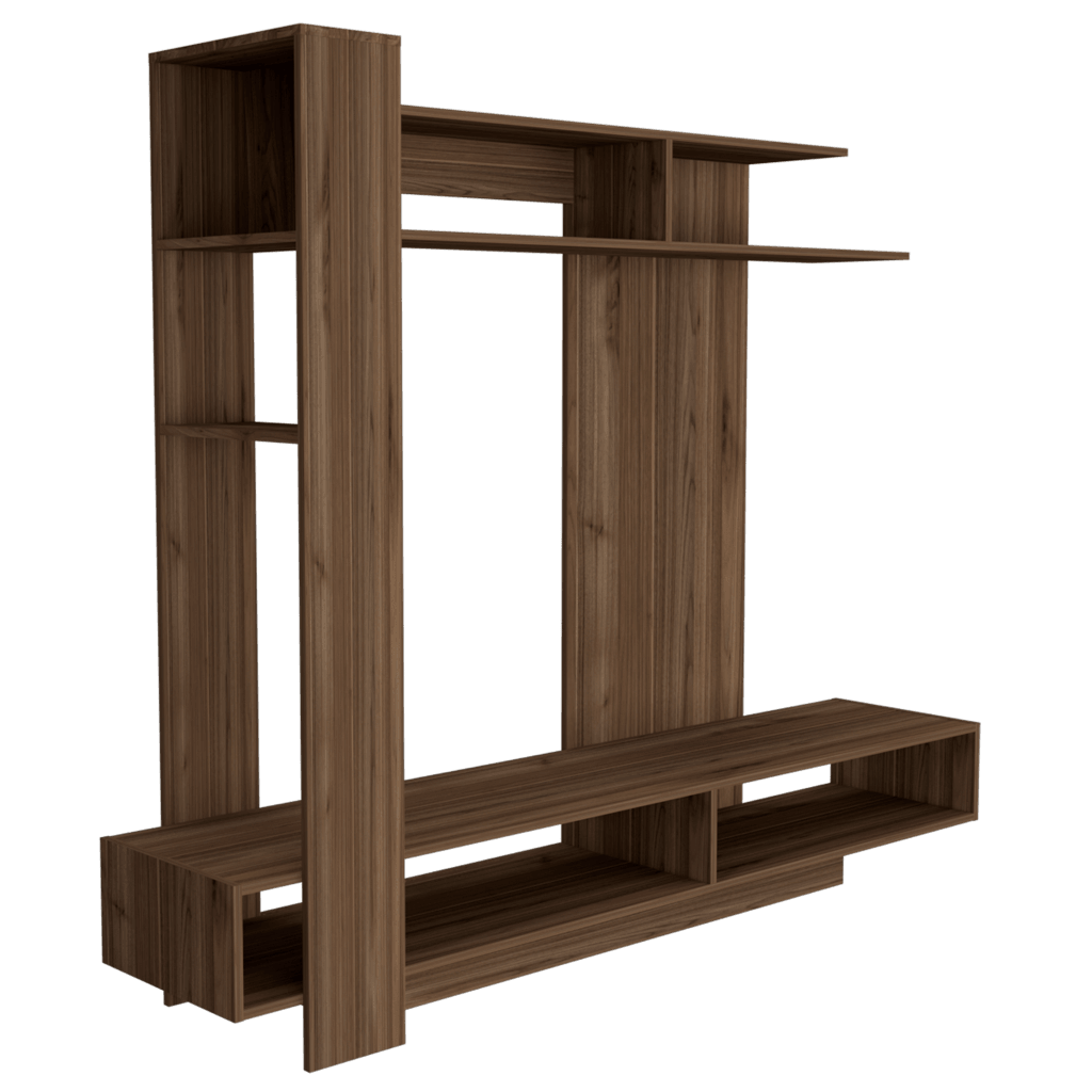 Mesa Para Tv Minava Castaño Para Tv De 65"