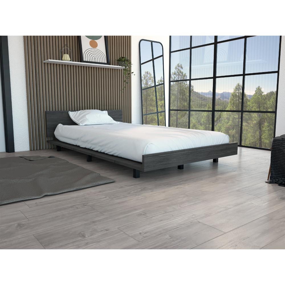 Cama Semi Doble Okria Gris