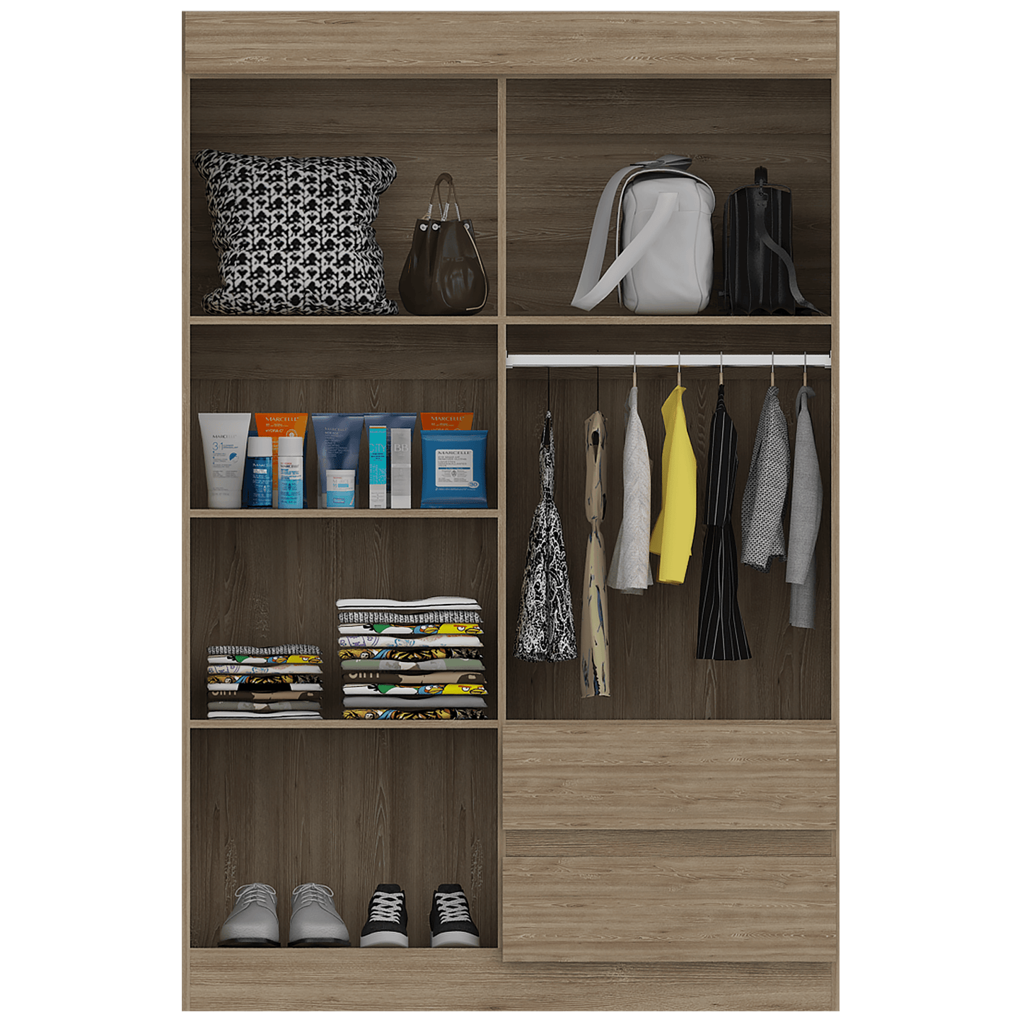 Closet Emplys Caoba Y Miel