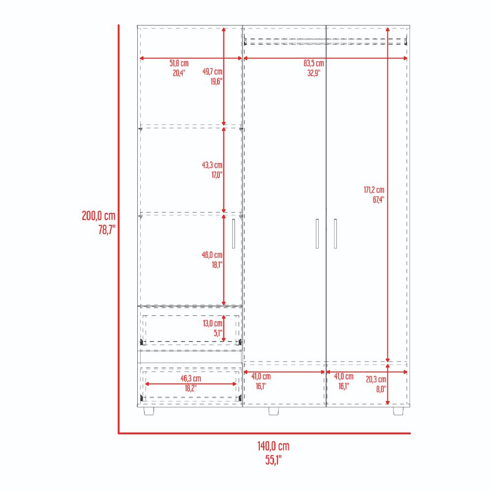 Closet Janari Nogal Wengue