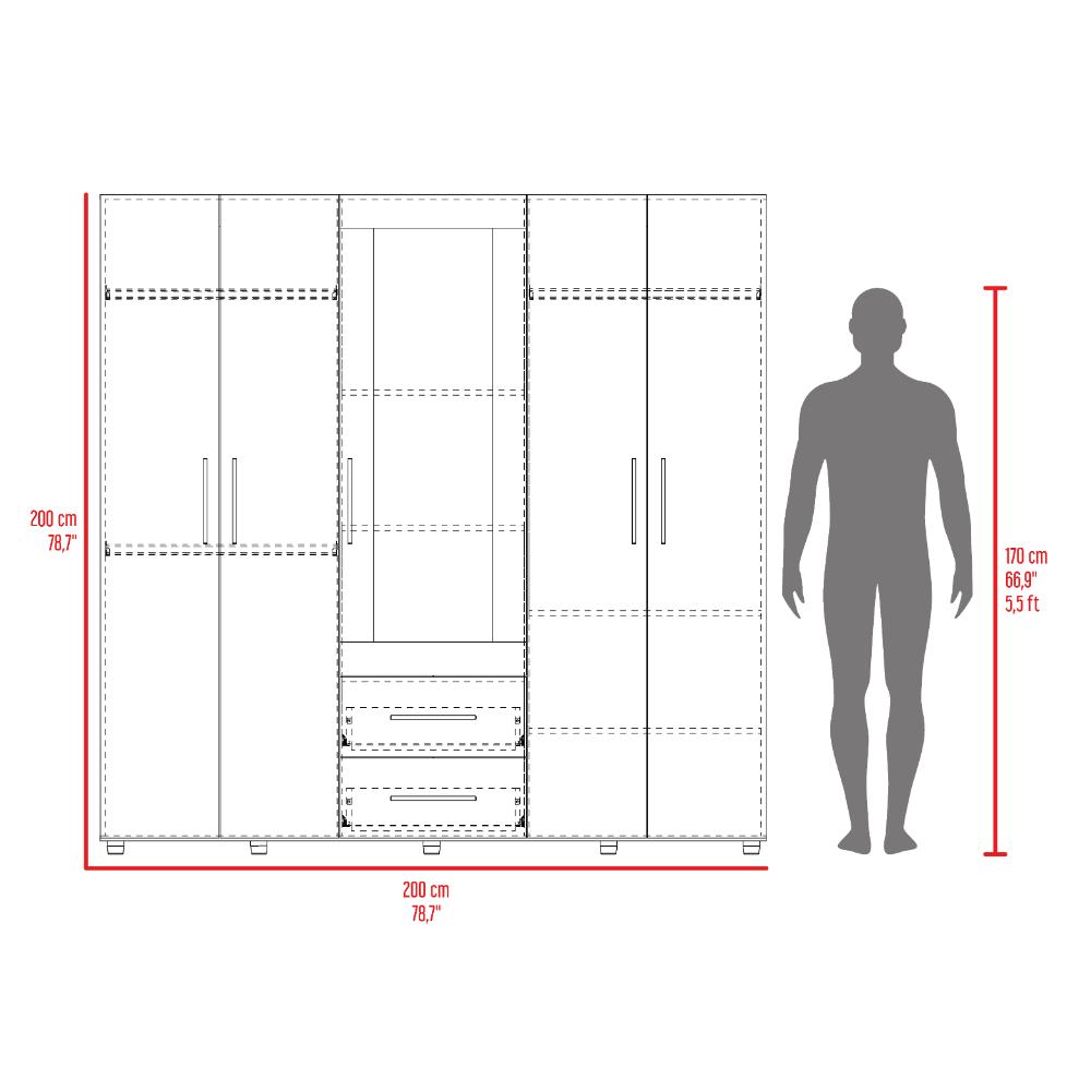 Closet Silari Espejo Eu Blanco Mqz