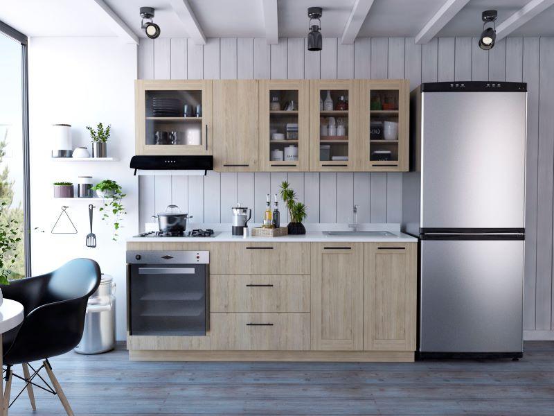 Cocina Integral Elavor Rovere Con Mesón Derecho