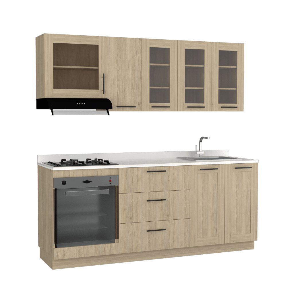 Cocina Integral Elavor Rovere Con Mesón Derecho