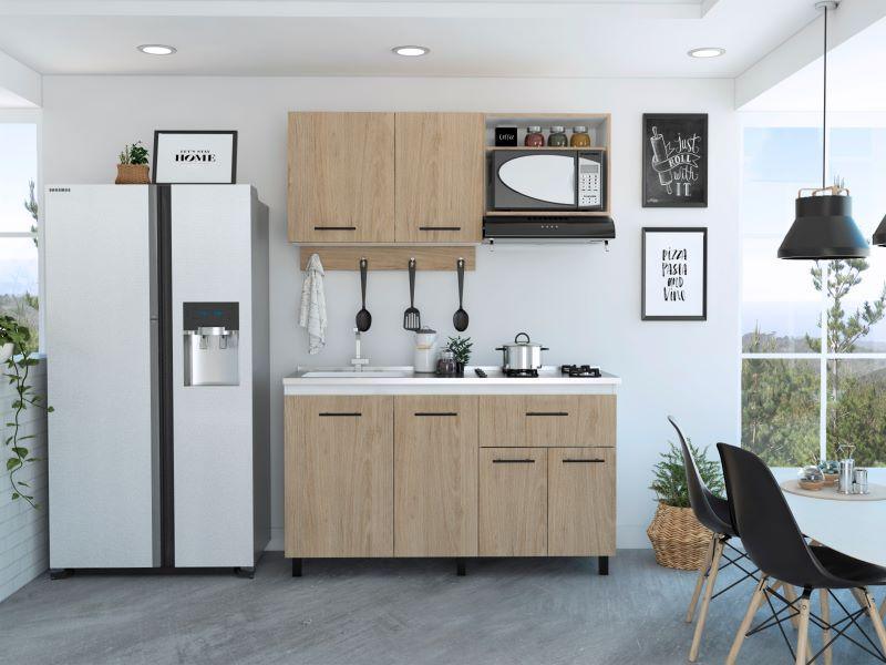 Cocina Integral Xireya Rovere Y Blanco Sin Meson