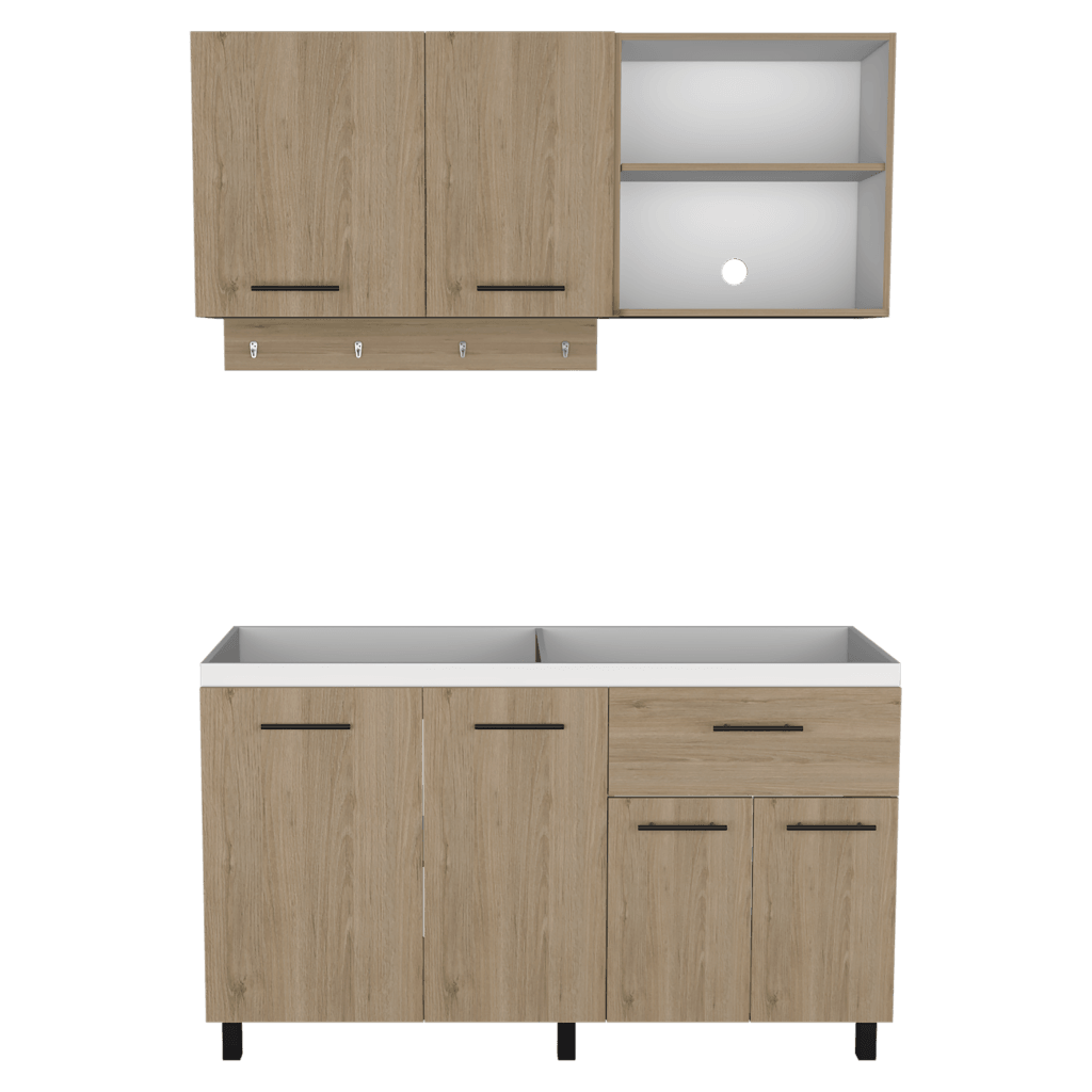 Cocina Integral Xireya Rovere Y Blanco Sin Meson