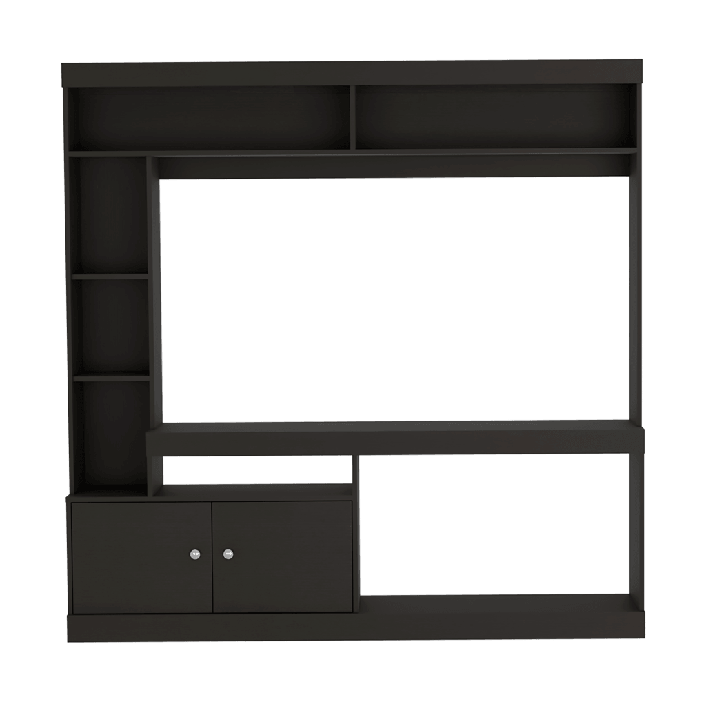 Mesa Para Tv Veonia Wengue Con Espacio Para Televisor De 55 Pulgadas