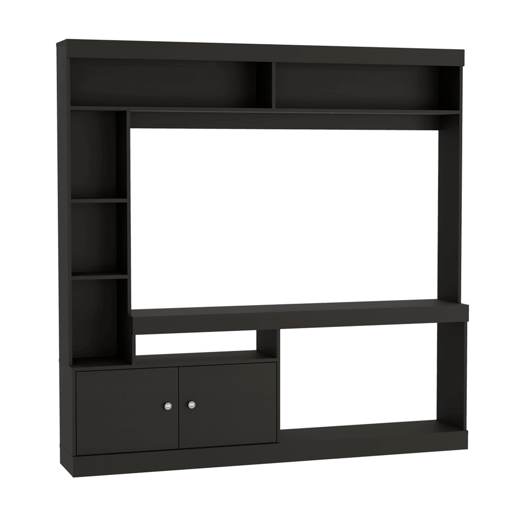 Mesa Para Tv Veonia Wengue Con Espacio Para Televisor De 55 Pulgadas
