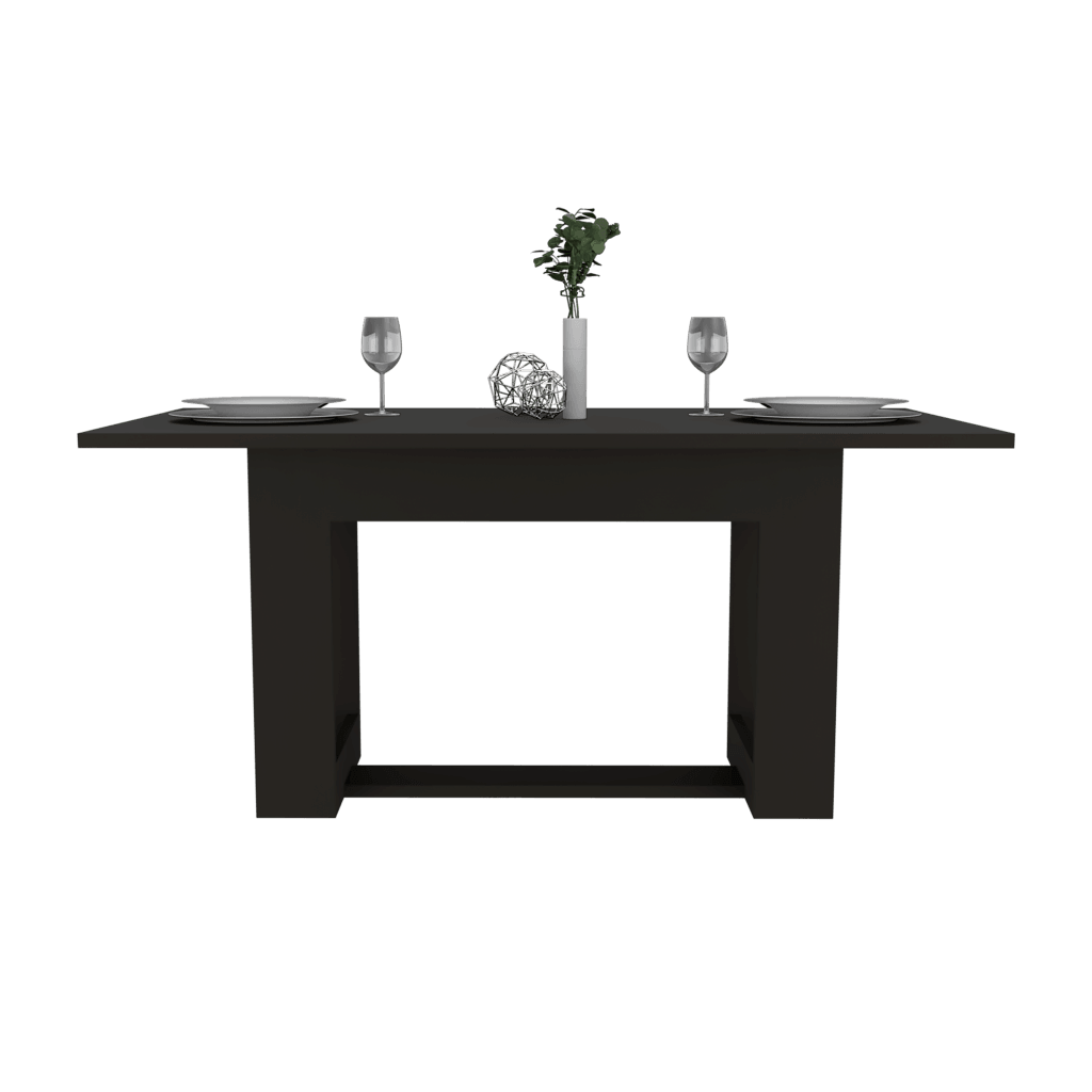 Mesa De Comedor Volina Wengue 6 Puestos