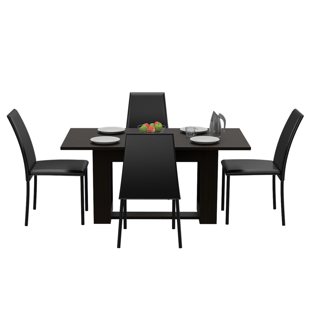 Mesa De Comedor Volina Wengue 6 Puestos