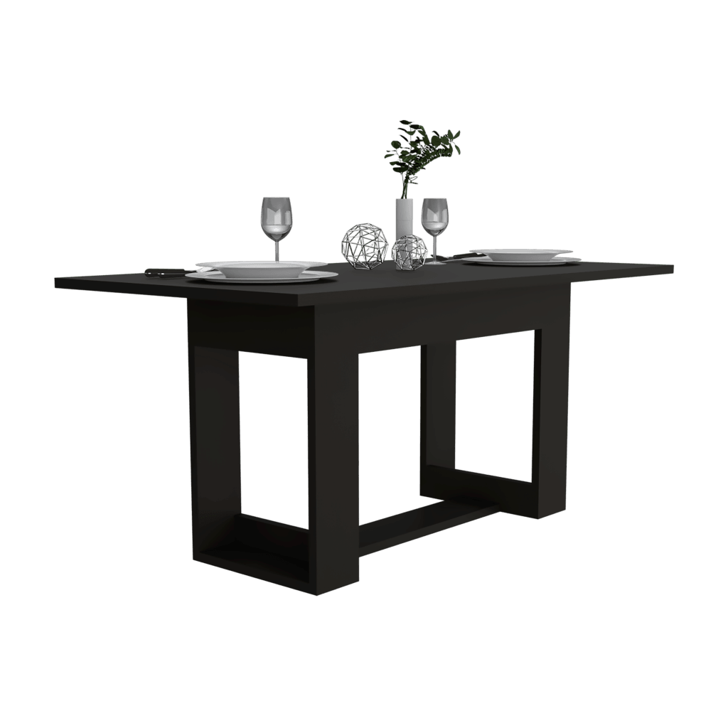 Mesa De Comedor Volina Wengue 6 Puestos