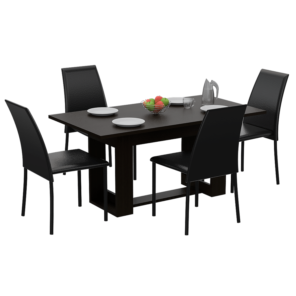 Mesa De Comedor Volina Wengue 6 Puestos