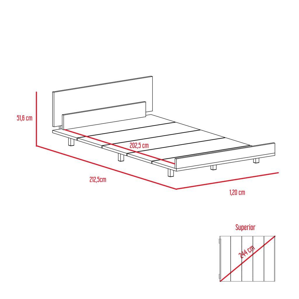 Cama 1.20 Kaia(2C) Miel/Bl