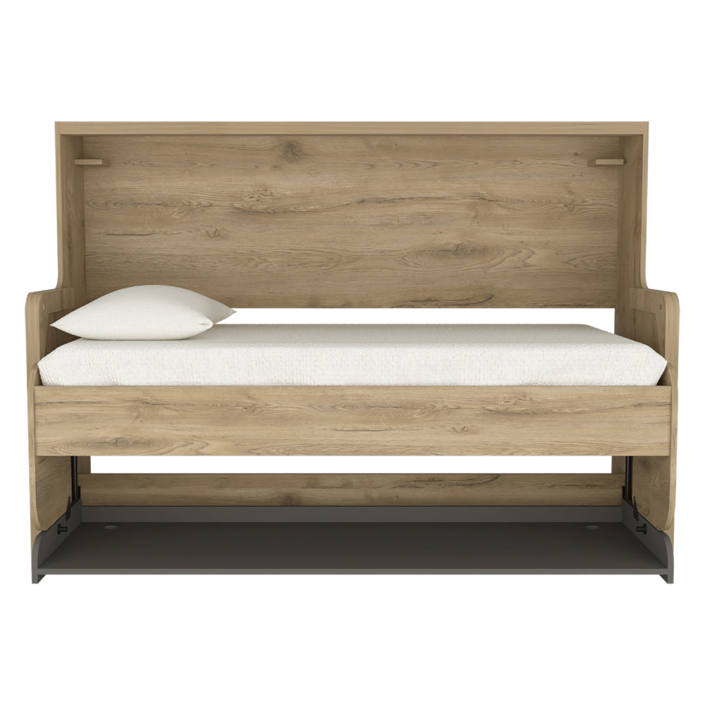 Cama Escritorio Multifuncional Kantmo Macadamia Y Plata