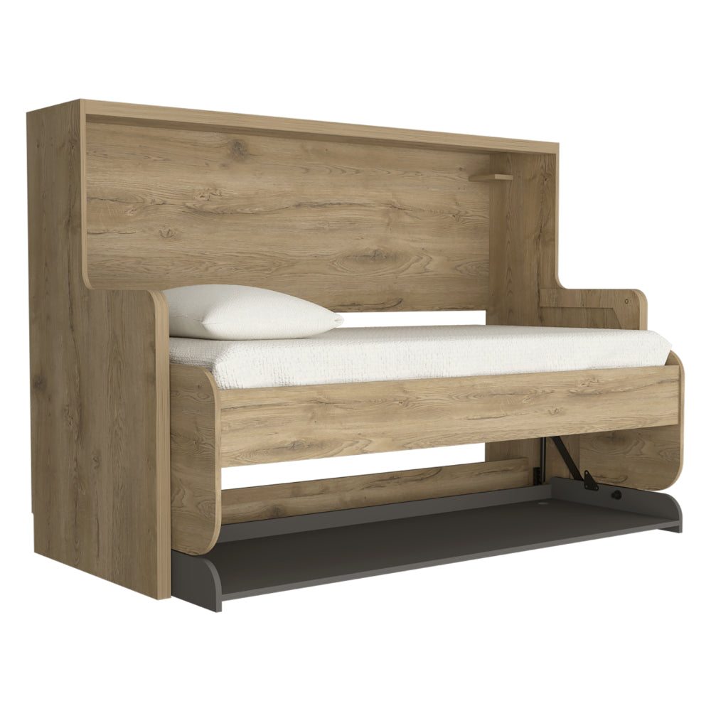 Cama Escritorio Multifuncional Kantmo Macadamia Y Plata