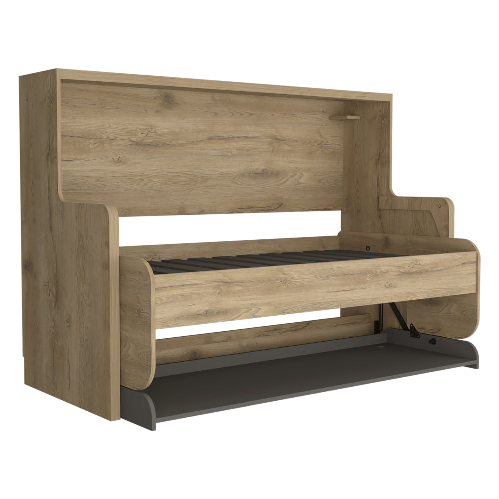 Cama Escritorio Multifuncional Kantmo Macadamia Y Plata