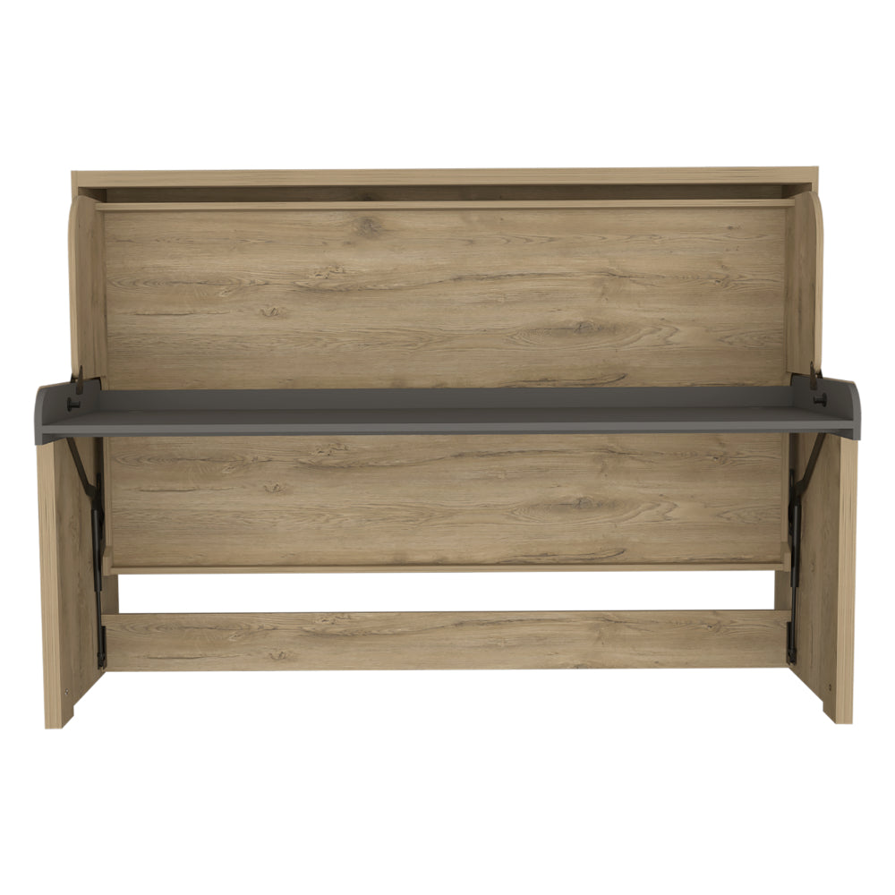 Cama Escritorio Multifuncional Kantmo Macadamia Y Plata