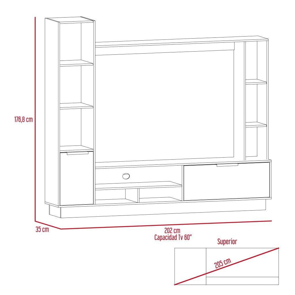 Mesa Para Tv Nuvenis Plomo Para Televisor Para 60 Pulgadas