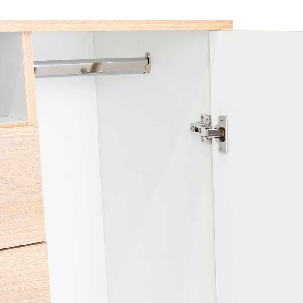 Organizador Zireon Rovere Y Blanco Con Cuatro Cajones