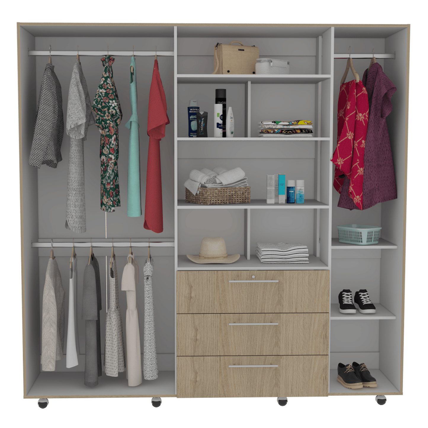 Closet Menterial Rovere Y Blanco