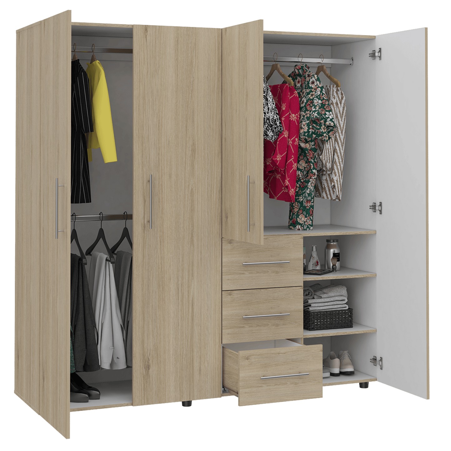 Closet Irvian Rovere Y Blanco