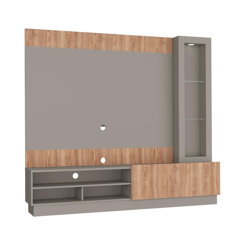 Centro De Entretenimiento Yekli Taupe Para Tv De 70''