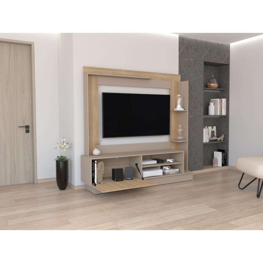 Mesa Para Tv Depp Taupe Y Fresno