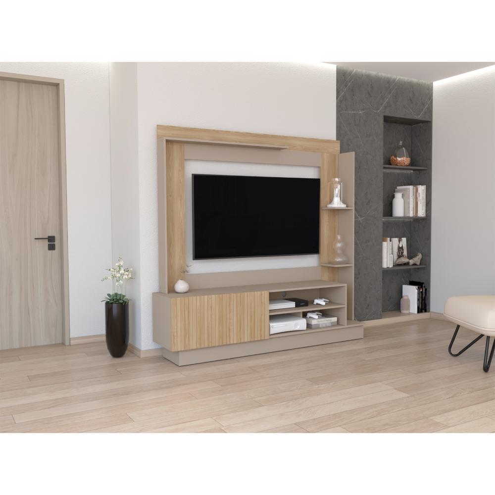 Mesa Para Tv Depp Taupe Y Fresno
