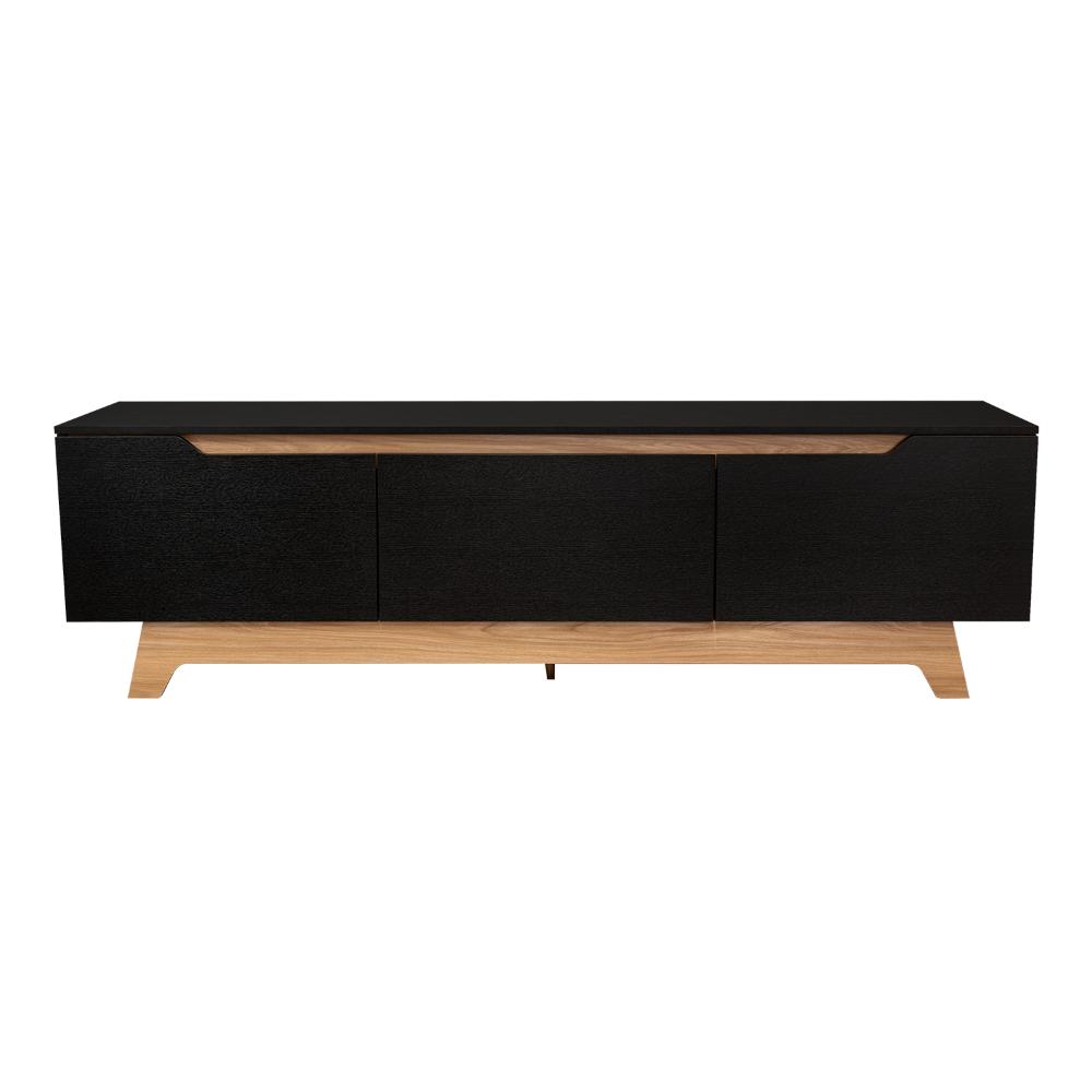 Mesa Para Tv Wedull Wengue Y Fresno Eupara Tv De 80"