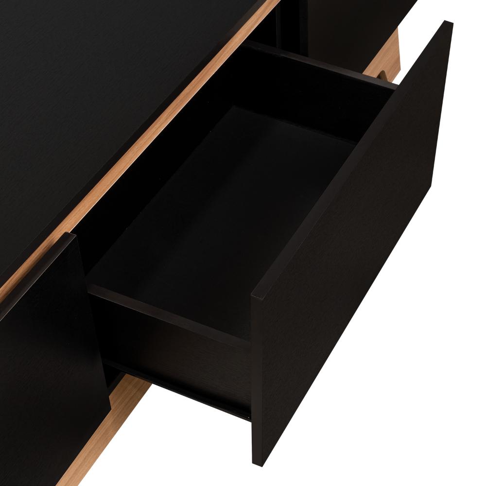 Mesa Para Tv Wedull Wengue Y Fresno Eupara Tv De 80"