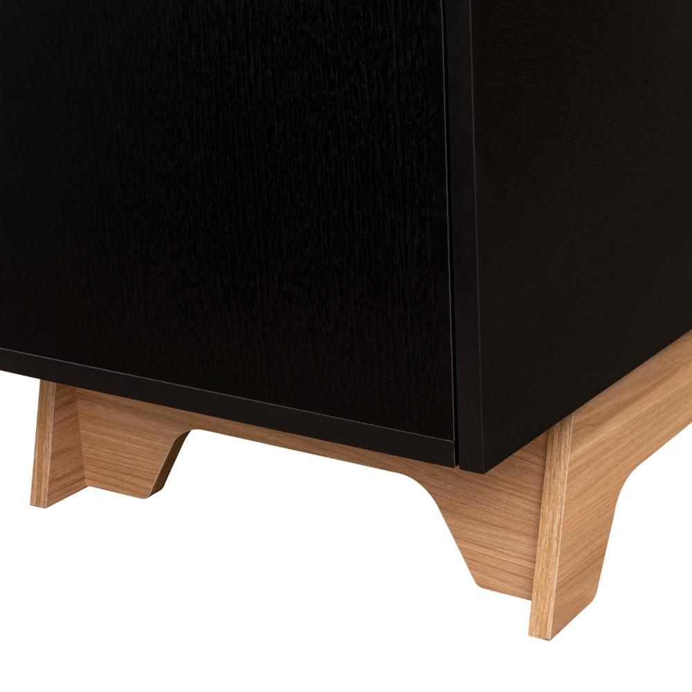 Mesa Para Tv Wedull Wengue Y Fresno Eupara Tv De 80"